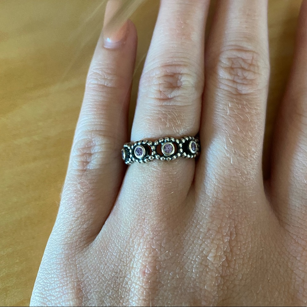 Amethyst Pandora Ring
